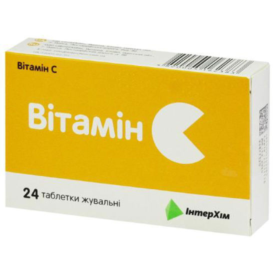 Вітамін С таблетки 500 мг №24